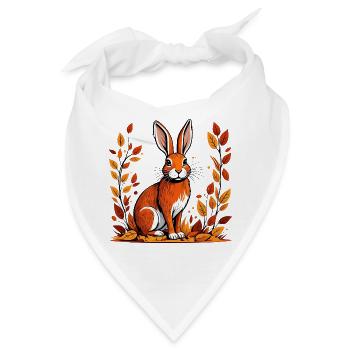 Herbst-Kaninchen - Bandana - Weiß - Vorne