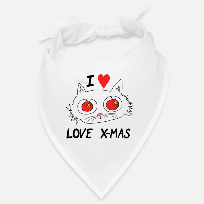 I love X-mas Cat Bandana