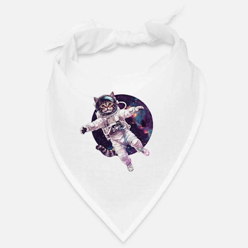 Katze Astronaut Bandana