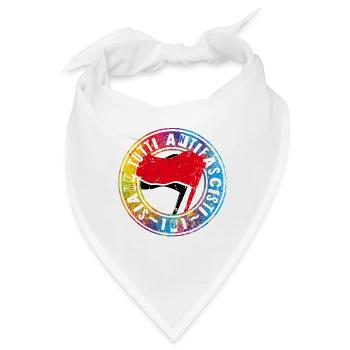 Siamo Tutti Antifascisti 161 Antifa - Bandana - Weiß - Vorne