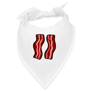 Glücklicher Speck - Bandana - Weiß - Vorne