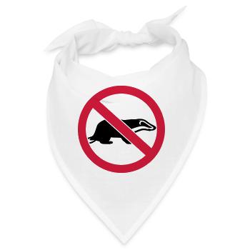 Dachs - Bandana - Weiß - Vorne