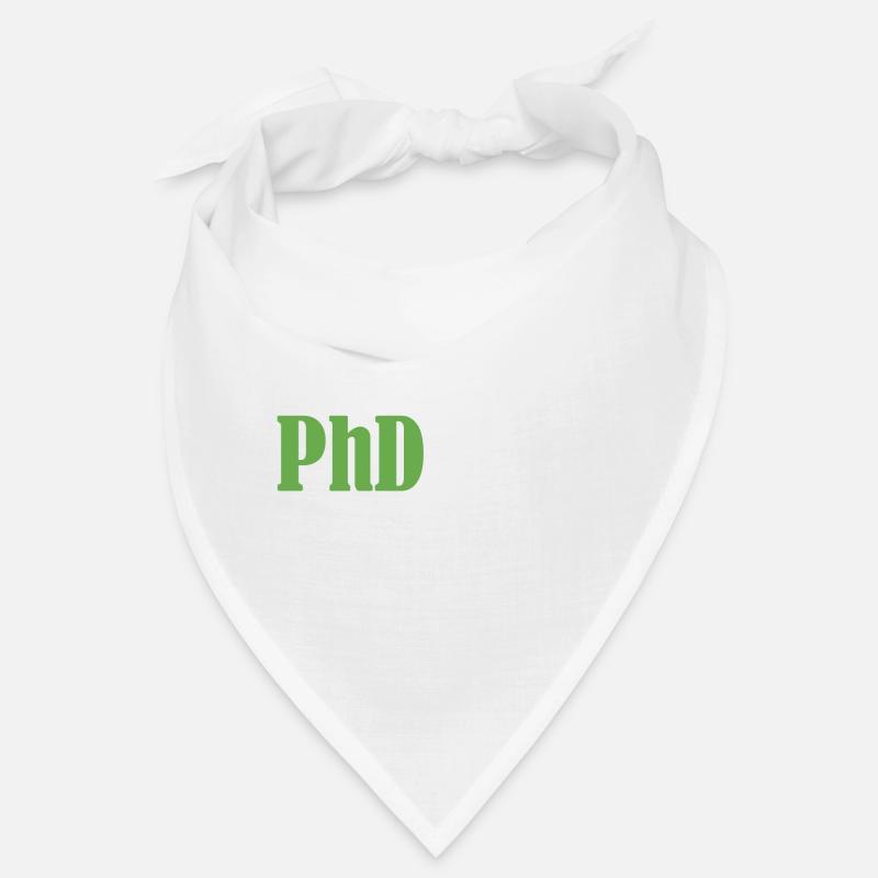 Phdone Phd Done Abschluss Geschenk - Bandana - Weiß