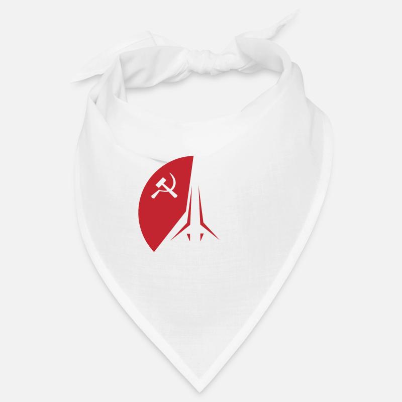 URSS Sputnik missile soviétique - Bandana - blanc