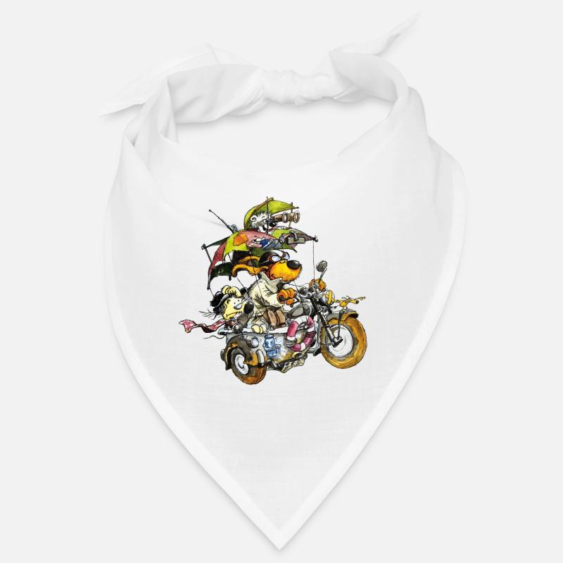 Geheimagent Morris und sein Team im Einsatz - Bandana - Weiß