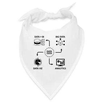 Analytics Datenwissenschaft Informatik Geschenk - Bandana - Weiß - Vorne