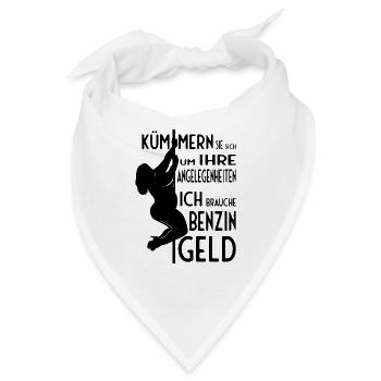 Kümmern Sie sich um Ihre Angelegenheiten - Bandana - Weiß - Vorne
