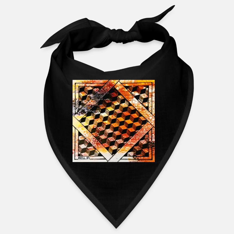 Cube Orange Bandana