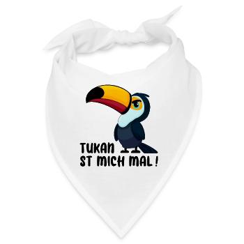 TUKAN VOGEL AMERIKA SAFARI BÖSE LAUNE ABNEIGUNG - Bandana - Weiß - Vorne
