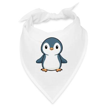 PINGUIN VOGEL ANTARKTIS SÜDPOL BABY EIS WATSCHELN - Bandana - Weiß - Vorne