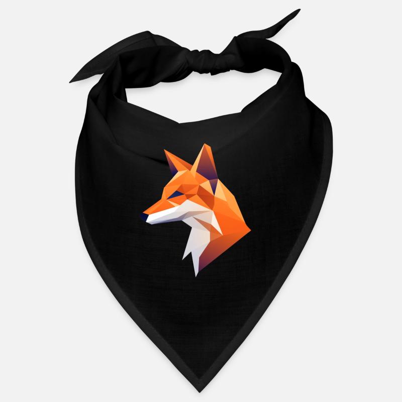 Fuchs Kopf Low Poly Logo Design Bandana
