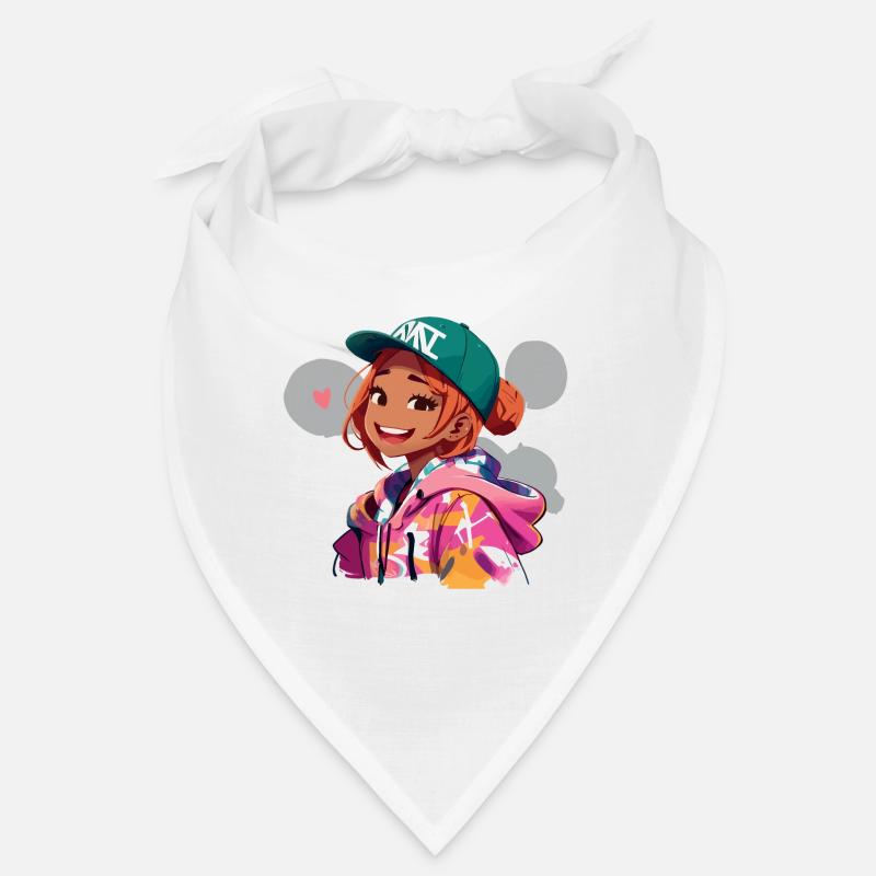 Rothaariges Mädchen im Kapuzenpullover Bandana