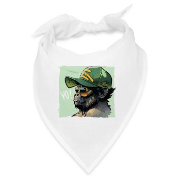 Gorilla YO! - Bandana - Weiß - Vorne