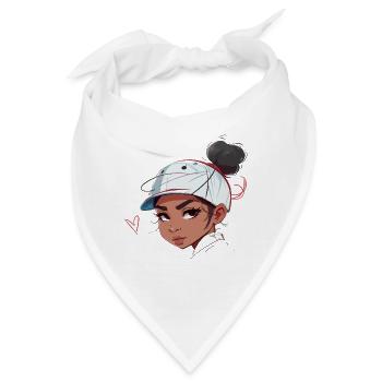 Latina Mädchen - Bandana - Weiß - Vorne