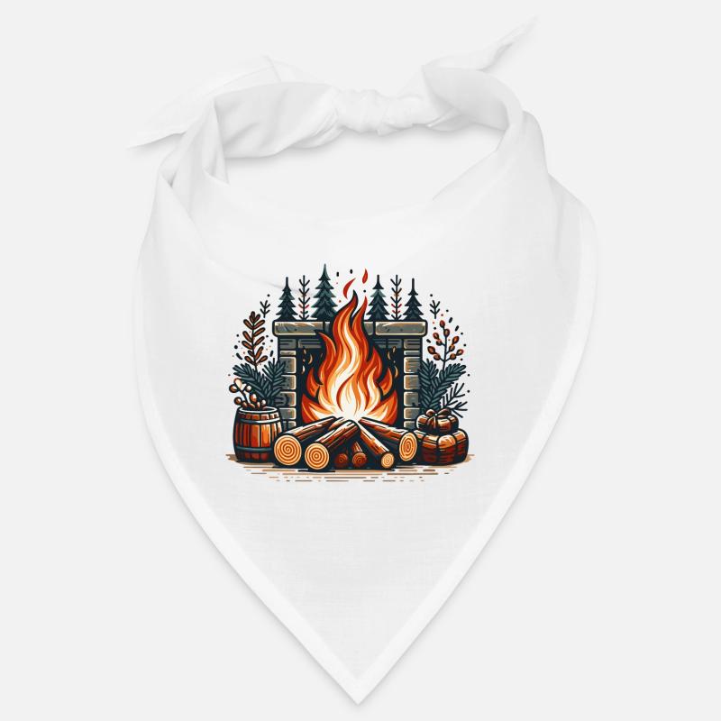 CHEMINÉE DÉCORATION CHEMINÉE HIVERNAL CONFORTABLE Bandana