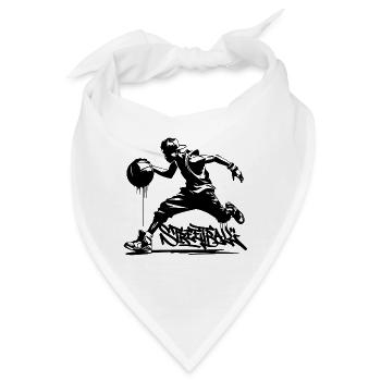 Streetball-Spieler - Bandana - Weiß - Vorne