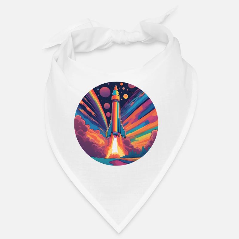 Cosmic Cascade - Bandana - Weiß