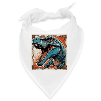 Dinosaurier / Tier / Urzeit / Reptil / Jungs - Bandana - Weiß - Vorne