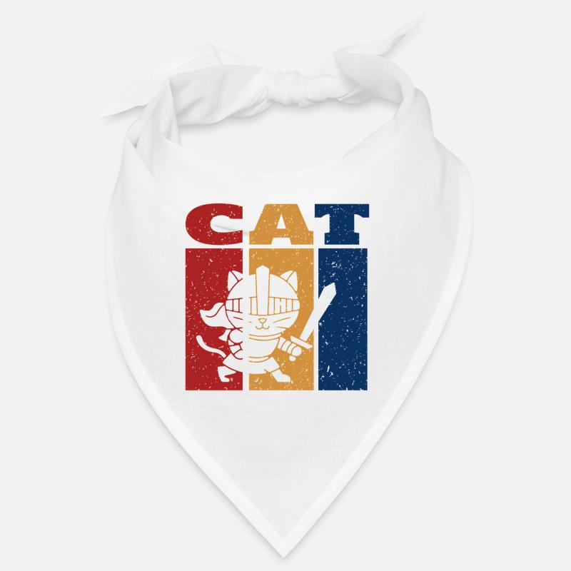 Ritter Katze Retro Design Bandana