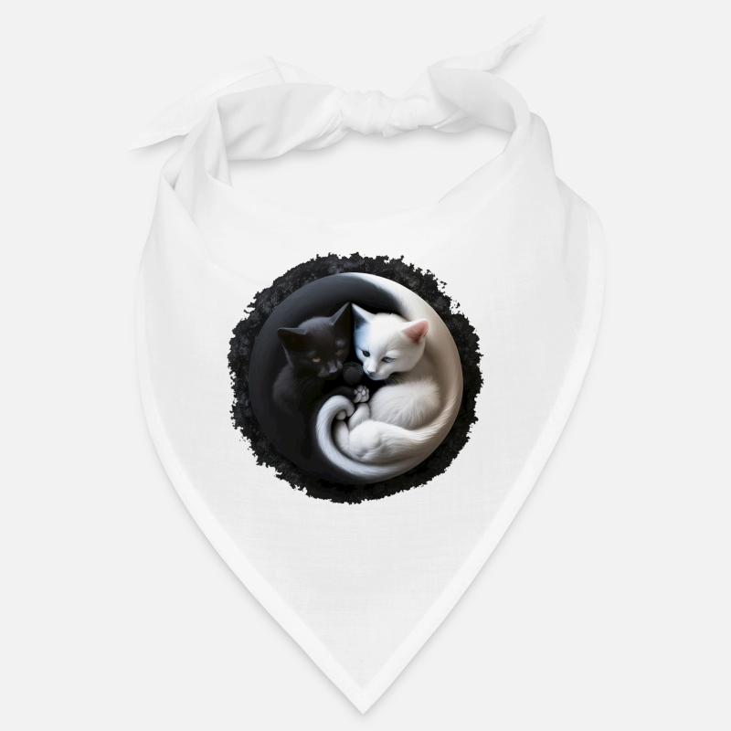 Yin Yang Kitten Kätzchen in 3D optik, super süß... Bandana