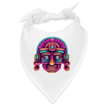 Mayan / Hochkultur / Peru / Maya Kalender / Motiv - Bandana - Weiß - Vorne