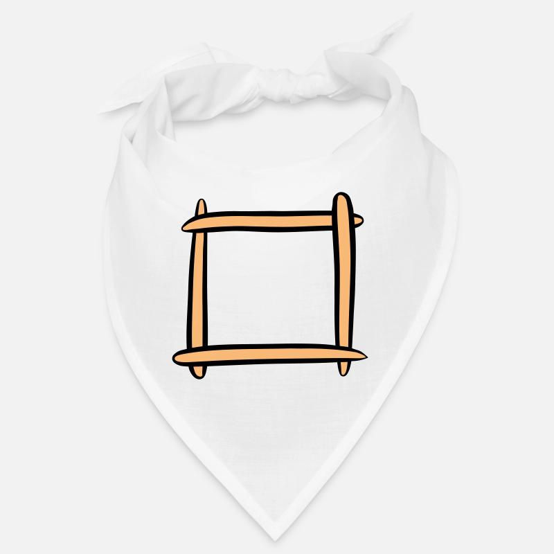 Dekorativer Holzrahmen / Bilderrahmen. Vorlage. Bandana