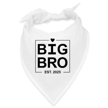 Big Bro Est 2025 - Bandana - Weiß - Vorne
