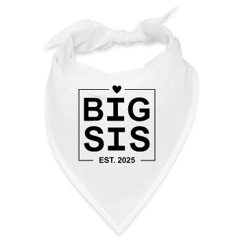 Big Sis Est 2025 - Bandana - Weiß - Vorne