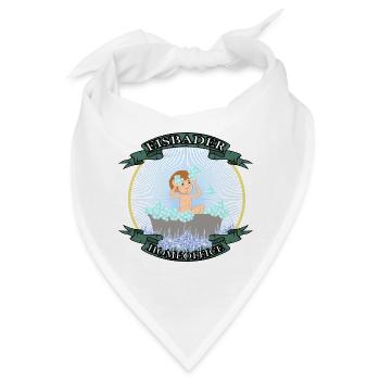 eisbader crazy eisbär home winterbaden winterbader - Bandana - Weiß - Vorne