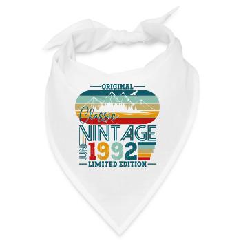 Original Juni Jahrgang 1992 30. Geburtstag Herren - Bandana - Weiß - Vorne