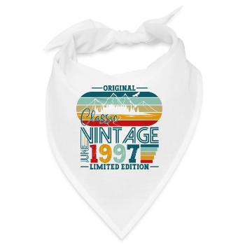 Original Juni Jahrgang 1997 25. Geburtstag Herren - Bandana - Weiß - Vorne