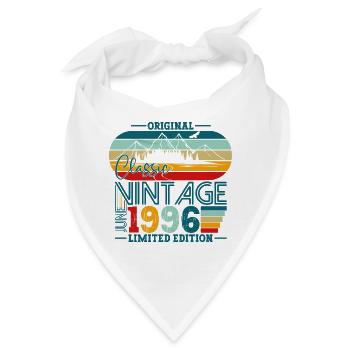 Original Juni Jahrgang 1996 26. Geburtstag Herren - Bandana - Weiß - Vorne