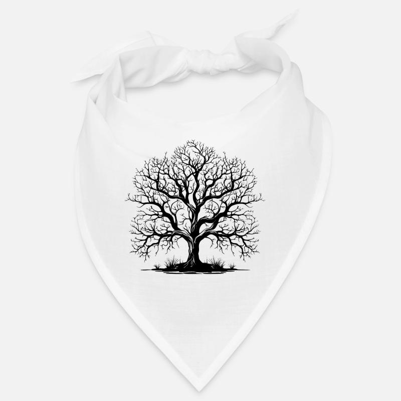 Arbre sans feuilles - Bandana - blanc