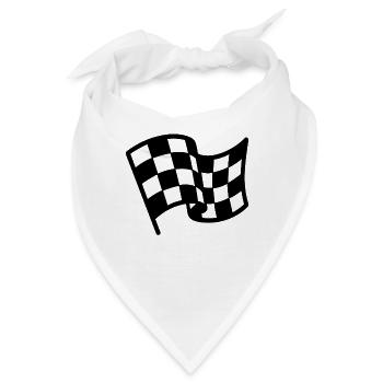 Zielflagge Motorsport - Bandana - Weiß - Vorne
