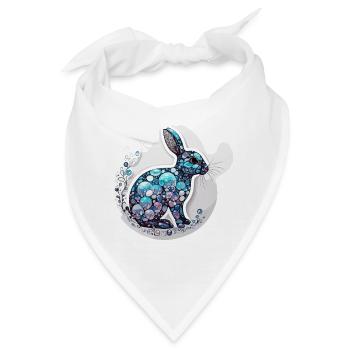 Tier in Seifenblase / kindlich / niedlich / Hase - Bandana - Weiß - Vorne