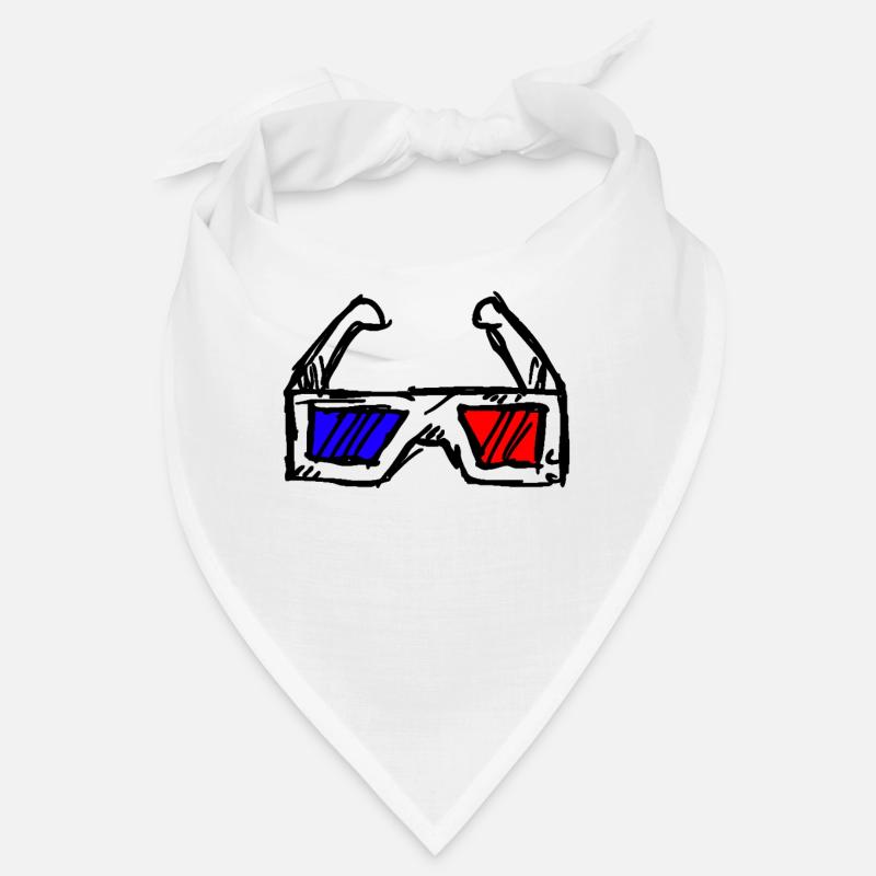 3d brille schwarz Bandana