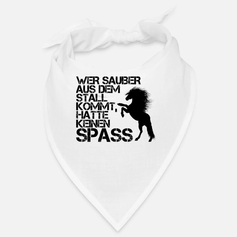 stall schwarz - Bandana - Weiß