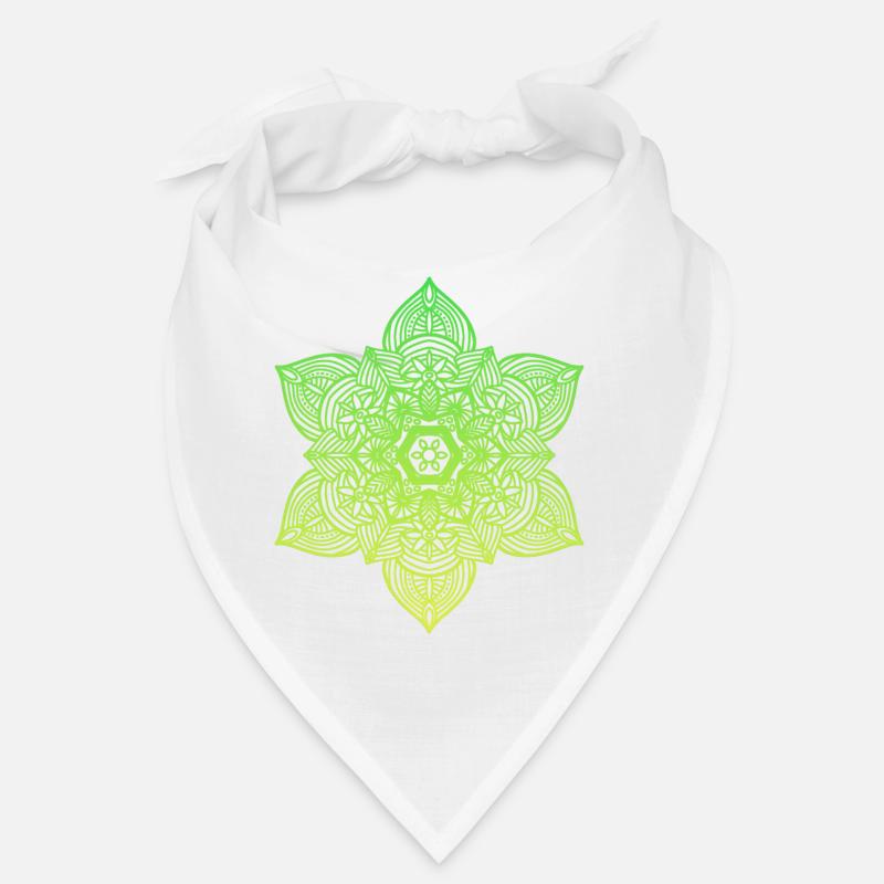 Mandala - Bandana - Weiß