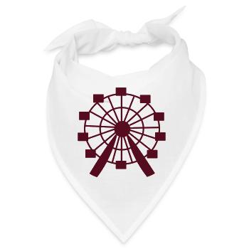 Wiener Riesenrad - Bandana - Weiß - Vorne