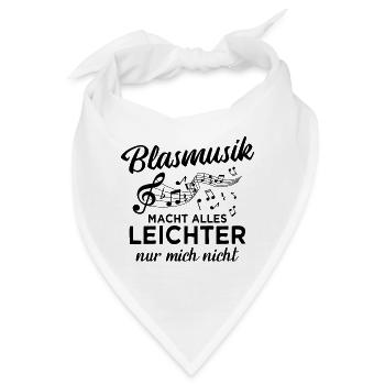Blasmusik Blaskapelle Blasorchester Musik - Bandana - Weiß - Vorne