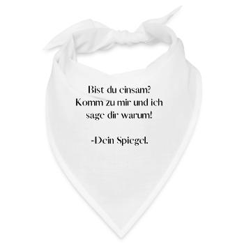 Spiegel an der Wand - Bandana - Weiß - Vorne