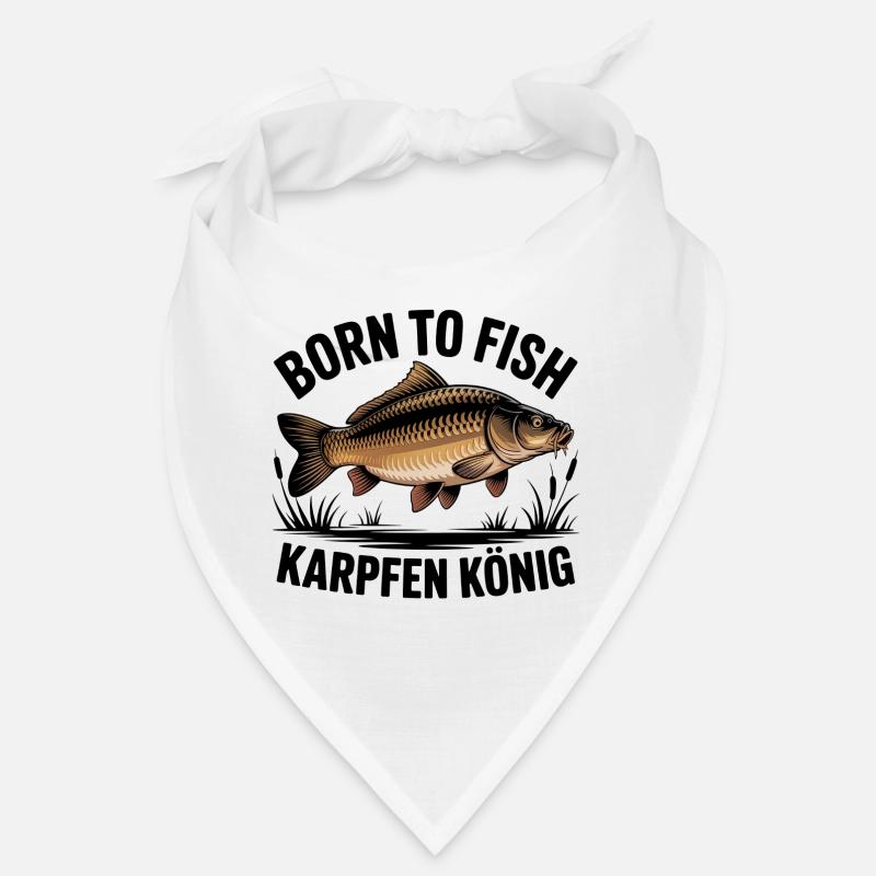 Né de Fish Carp King - Bandana - blanc