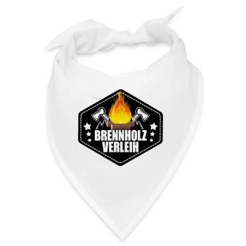 Brennholz Verleih - Bandana - Weiß - Vorne