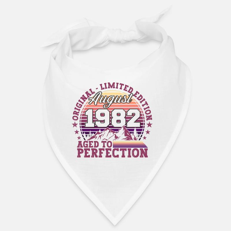 Original Août 1982 40th Birthday Fun Gift Bandana