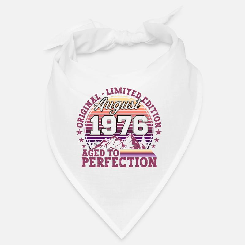 Original August 1976 46th Birthday Fun Gift Bandana