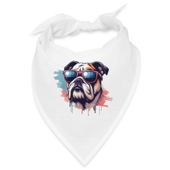 Bulldogge Das Modell - Bandana - Weiß - Vorne
