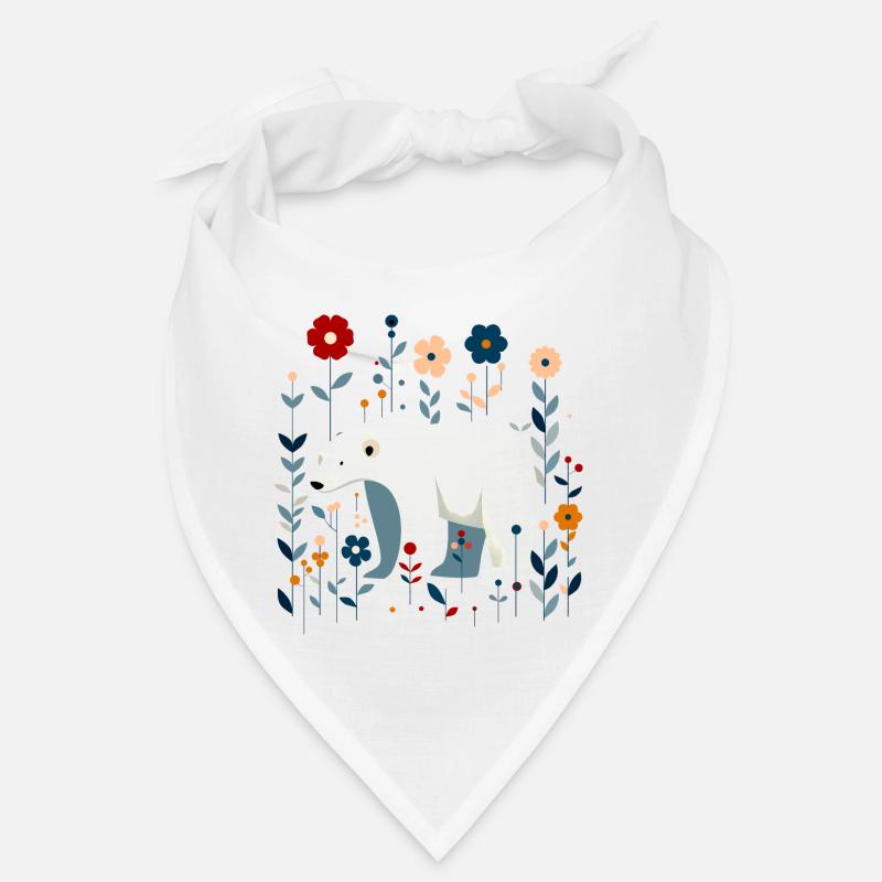 Floraler Eisbär Bandana