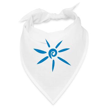 Sonne Zeichnung, Symbol handgezeichnet - Bandana - Weiß - Vorne