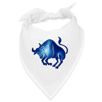 Sternzeichen Stier der Stier - Bandana - Weiß - Vorne
