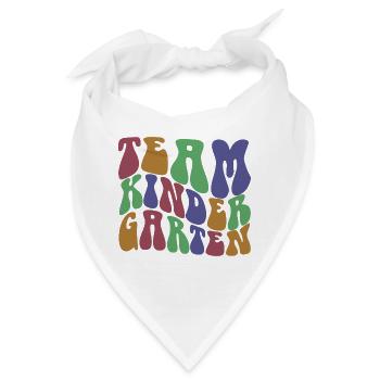 Team Kindergarten Cool Pre-K Lehrer & Schüler Geschenk - Bandana - Weiß - Vorne